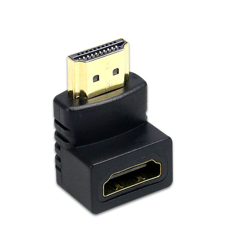 Varón de ángulo recto del adaptador HDMI 270 ° HDMI del 90 ° HDMI al adaptador femenino del codo de HDMI HD