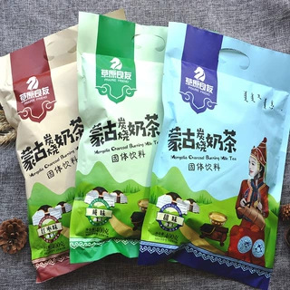 内蒙古炭烧奶茶粉特产冲饮独立袋装400g咸味甜味红枣味冲调饮品