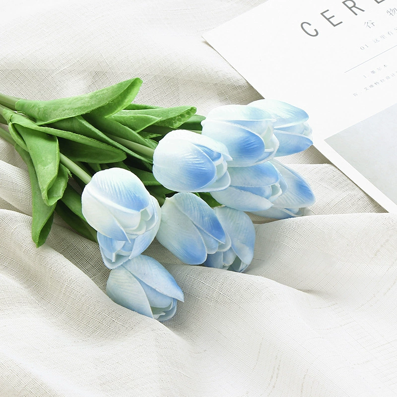 Artificial polyurethane tulip stem, realistic touch, wedding & home décor, lightweight 0.015 kg