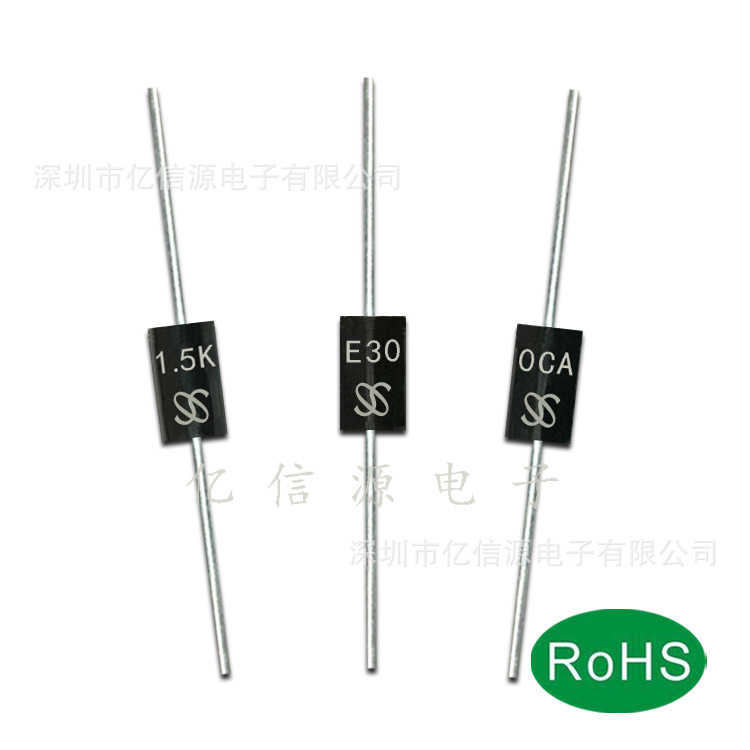 厂家直营 1.5KE300CA DO-27封装 TVS管 直插双向瞬变二极管