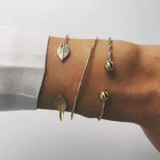 Тренд модный браслет, украшения, набор, Aliexpress, wish, простой и элегантный дизайн, 3 предмета, опт