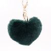 Fashionable plush keychain heart shaped for beloved, pendant, wholesale