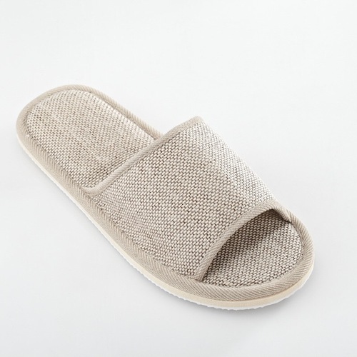 Factory direct sales of Four Seasons famous open linen slippers beauty salon hotel special indoor floor slippers wholesale