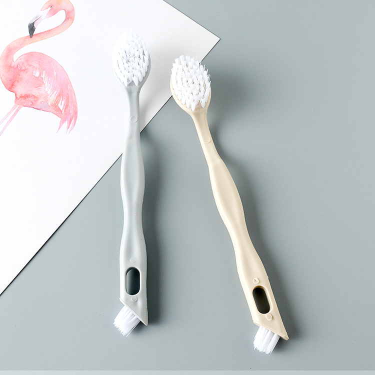 H516 Long handle Two-sided Soft fur Wash Xieshua laundry Shoe brush Wash shoes clean shoe brush shoes Cleaning brush