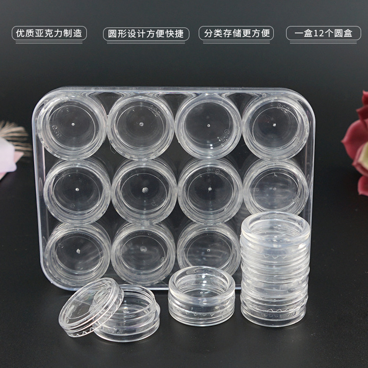 Transparent acrylic storage system for manicure