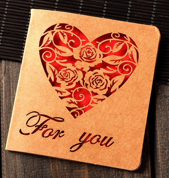 324#Red love flower