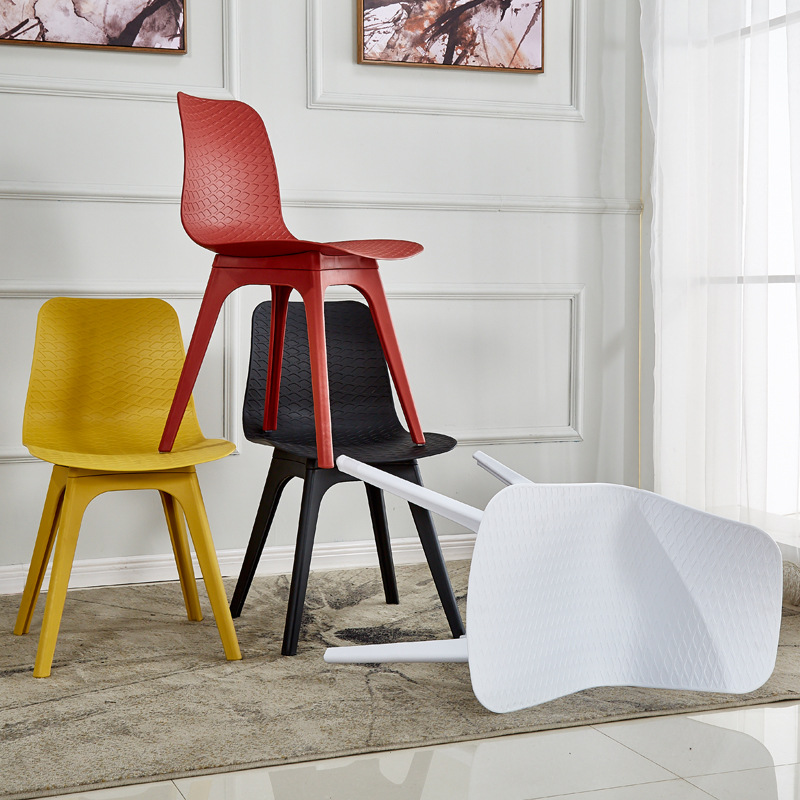 Plastic Windsor Chair Nordic Style Restaurant Beech Dining Chair Designer Plastic Chair ins Cyber Celebrity Coffee Chair