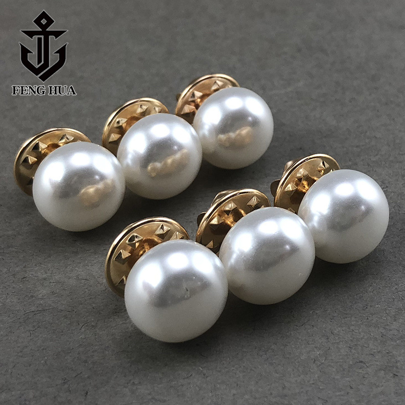 Round pearl button high -end high -grade nail -free anti -glowing…