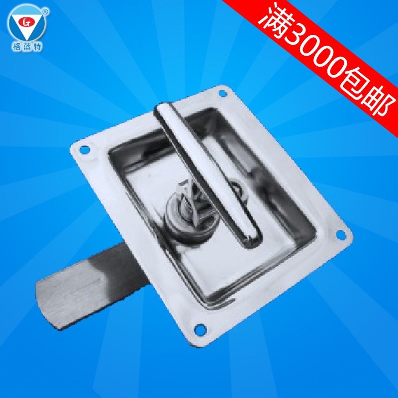 304不锈钢家具柜锁机箱设备锁盒嵌入式冷藏车厢工业视频机械锁盒