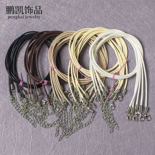 Korean spring wire wax rope colorful necklace pendant cord leather cord hanging strap bracelet accessory rope trendy color
