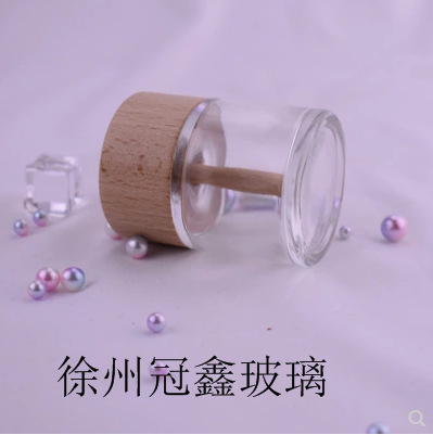 无火香薰玻璃空瓶50ml圆瓶透明玻璃瓶香薰容器现货销售来样