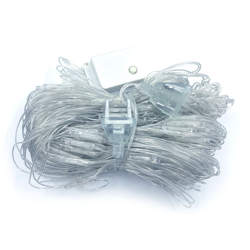 Luz de red de pesca LED luz 2*3 luces de colores cielo estrellado 24V baja tensión estándar americano estándar británico Navidad luz impermeable al aire libre Decoración