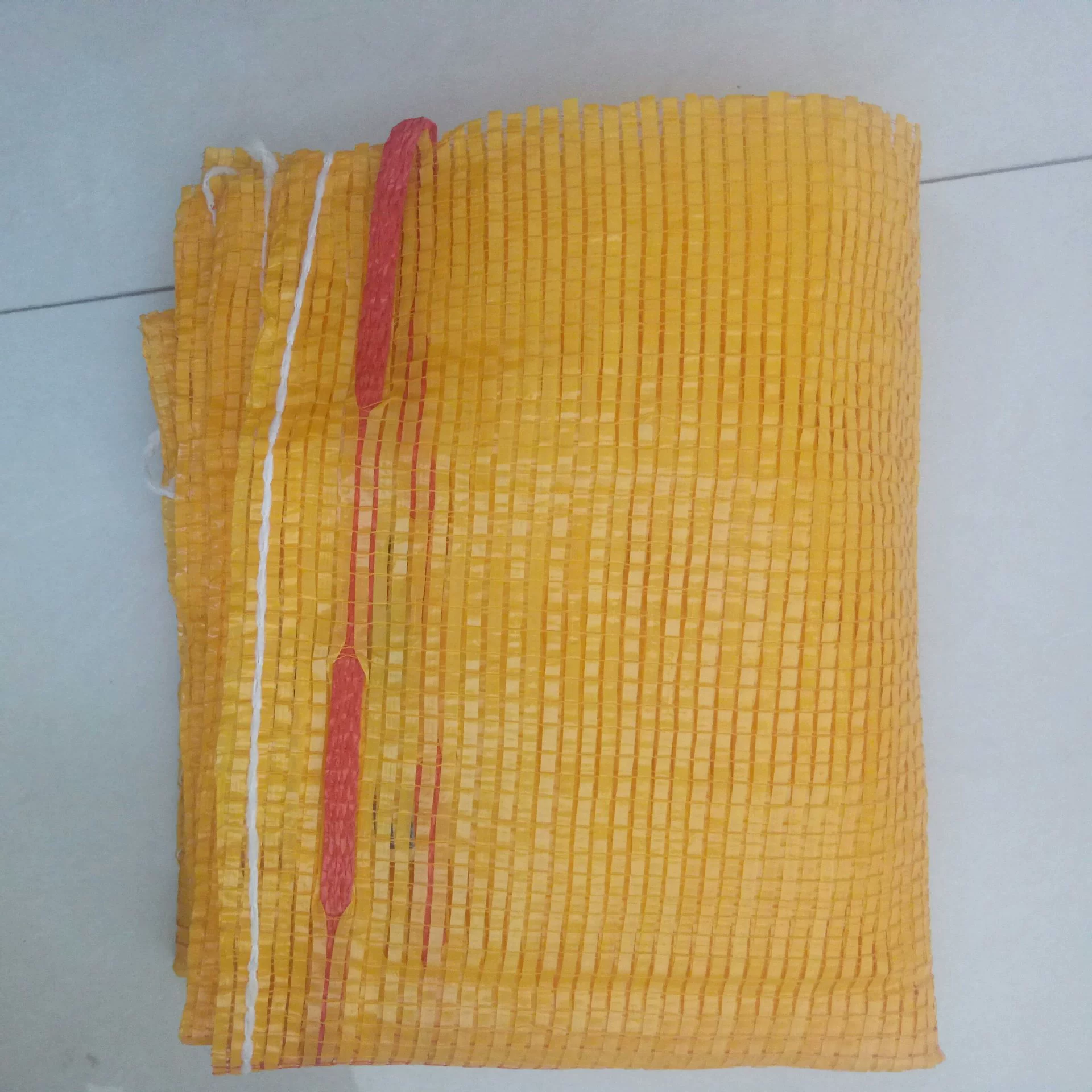 Мешок сетки мешка лука картошки фабрики оптовый оранжевый Овощной сплетенный плодом мешок