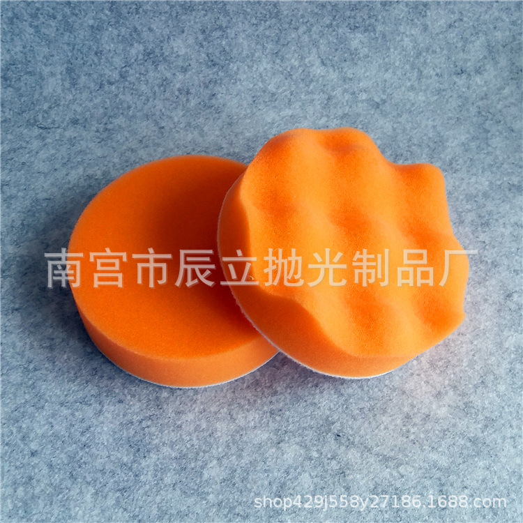 Suministro transfronterizo pulido esponja rueda coche belleza encerado pulido Disco 3 pulgadas 4 pulgadas almohadilla de lana rueda de pulido autoadhesiva