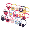 Matte children's hair accessory, cartoon hair rope handmade, multicoloured ecological elastic resin