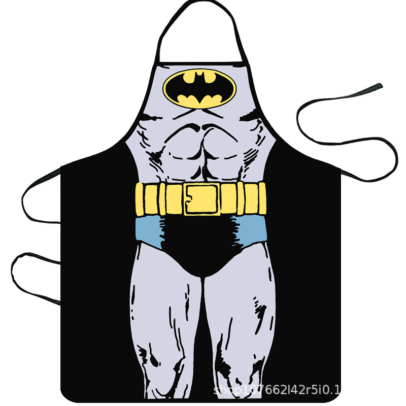 Suministro transfronterizo de Amazon Venta caliente creativa personalidad divertida impresa delantal músculo hombres sexy delantal suministro de la fábrica