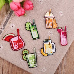Embroidered patch with cute DIY watermelon strawberry fruit juice clothes decoration for computers