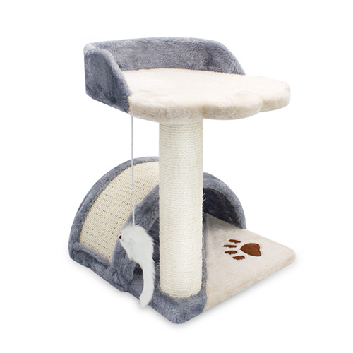 Cat climbing frame, small cat nest, cat jumping platform, sisal arch bridge, cat scratching board, cat scratching post, pet four-season universal cat supplies