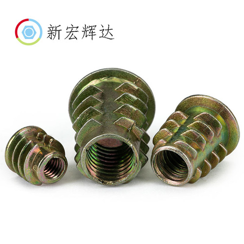 Zinc alloy internal and external thread nuts, hardware furniture accessories, M4~M10 hexagon socket screw nuts, embedded trapezoidal nuts
