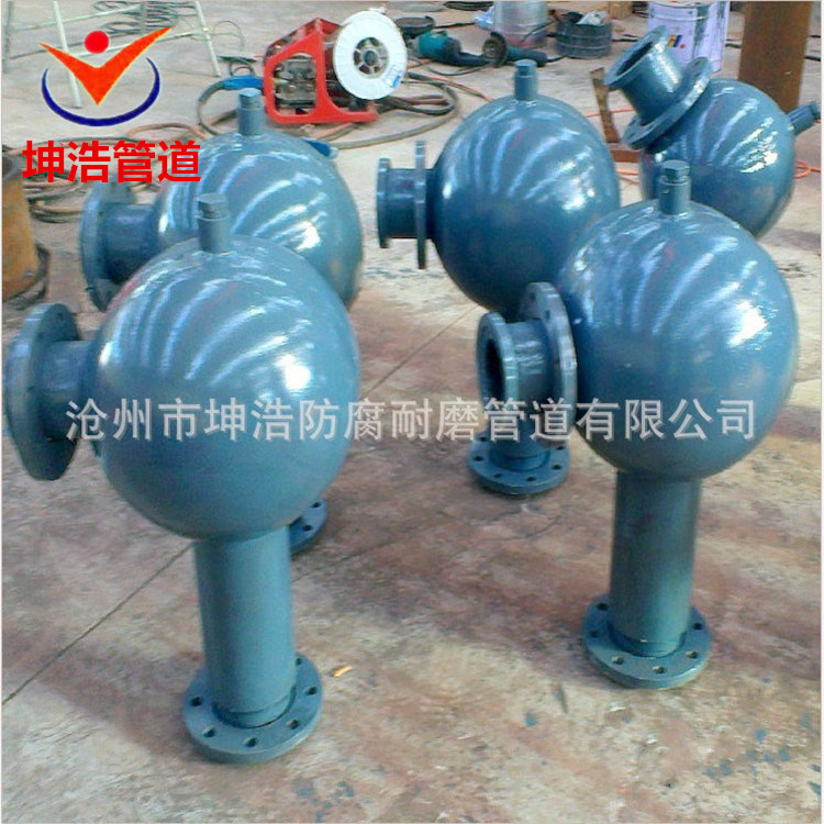 坤浩供应耐磨管道 耐磨球形弯头焊接法兰 耐磨弯头 贴瓷片弯头