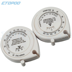 ETOPOO BMI Healthy Waist Measurement Drop Shape Automatic Telescopic Tape Measurement BMI Healthy Waist Measurement Measurement Measurement