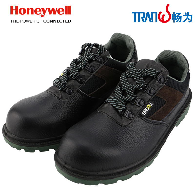 霍尼韦尔BC6240225 防砸劳保鞋牛皮耐磨透气防静电防油酸碱安全鞋