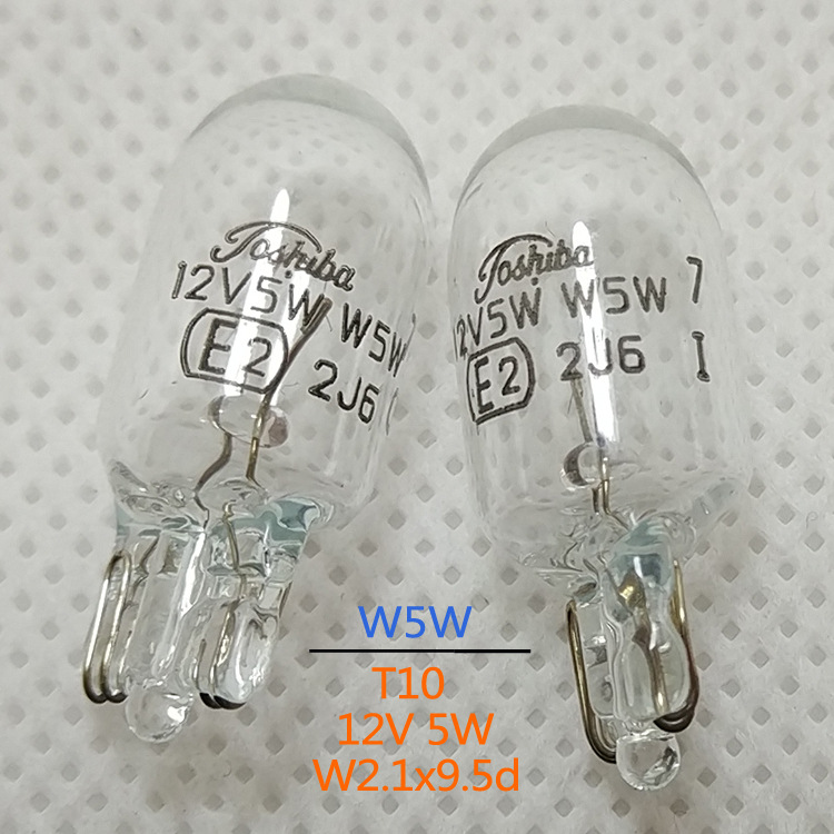 TOSHIBA 12V 5W W5W E2 T10 99132-12050 Toshiba Original Plant Show…