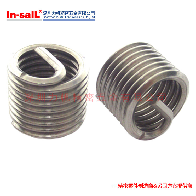 M10 M12不锈钢304细牙螺纹牙套 细牙螺丝保护套 钢丝衬套丝套