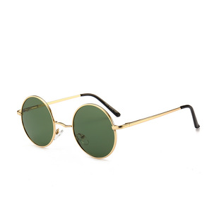Round wedding groomsman group photo vintage sunglasses spring legs men's small frame sunglasses women's tide wholesale