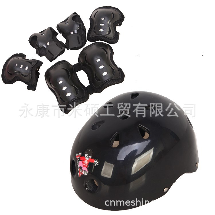 Cascos para niños seleccionados transfronterizos, equipo de protección de patinaje sobre ruedas, casco de seguridad, scooter, casco de ciclismo, conjunto de rodilleras