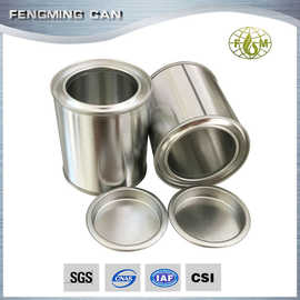 马口铁蜡烛储物罐圆形素铁铁罐金属包装罐 100ml万能油漆胶水铁桶