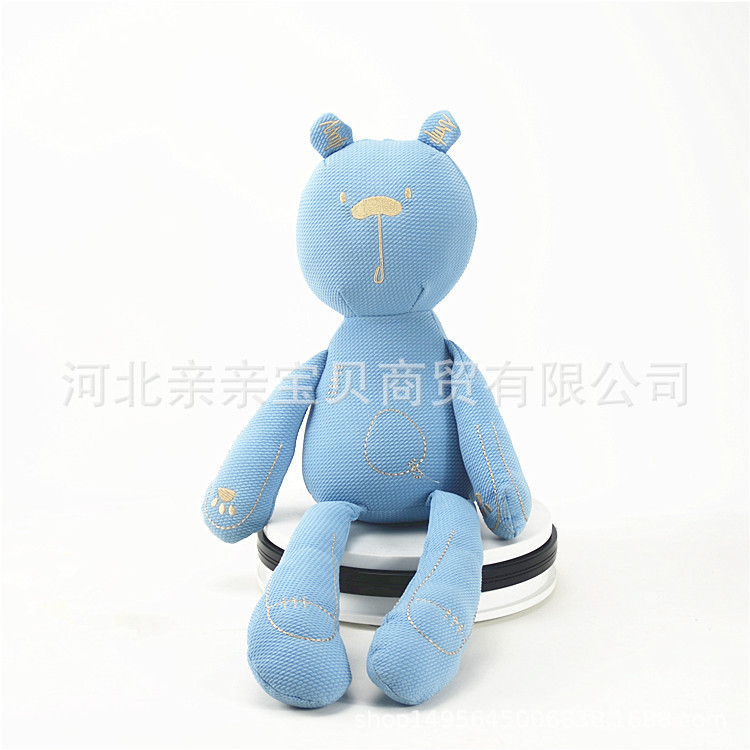 Calmante bebé británico de orejas largas conejo Oso de ballet educativo muñeca de los niños de juguete de peluche muñeca al por mayor