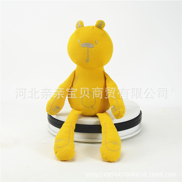 Calmante bebé británico de orejas largas conejo Oso de ballet educativo muñeca de los niños de juguete de peluche muñeca al por mayor