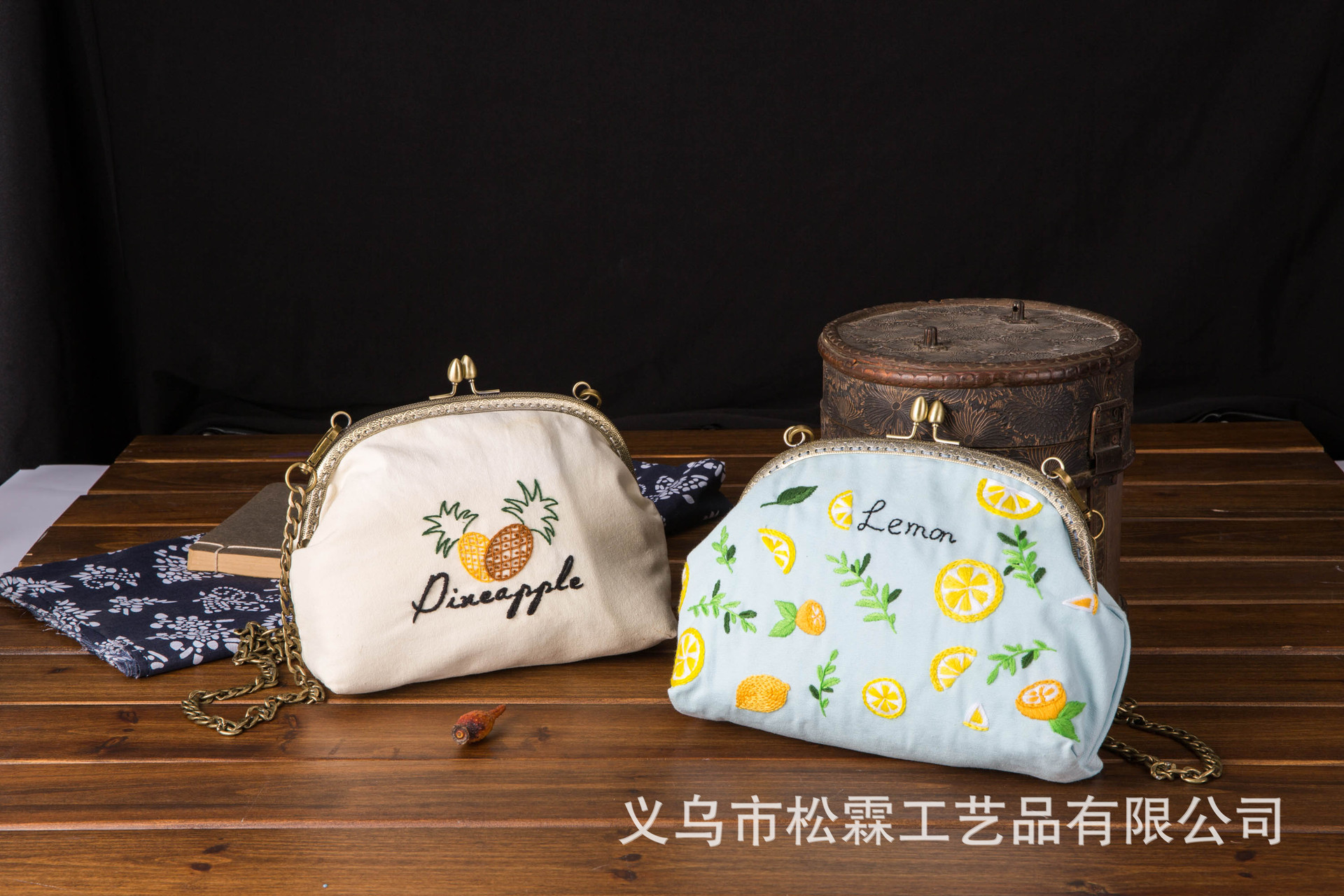 Directa de fábrica boca Bolsa de Oro bordado hecho a mano DIY material paquete haciendo monedero flor Europea bordado tridimensional