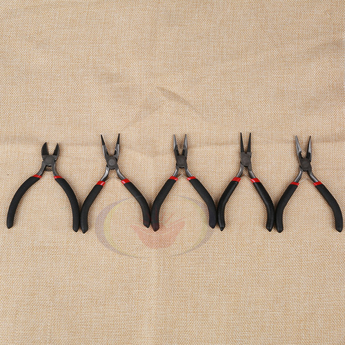 DIY jewelry tools DIY handmade pliers jewelry pliers diagonal nose pliers needle nose pliers round nose black handle