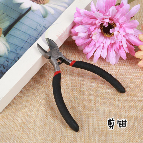DIY jewelry tools DIY handmade pliers jewelry pliers diagonal nose pliers needle nose pliers round nose black handle