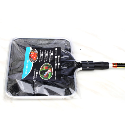 Aluminum alloy telescopic hand-made fishing net for medium and large fish tanks