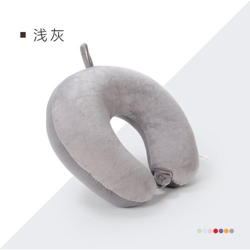 Plain particle U-shaped pillow, neck pillow, office, car, plane, travel pillow, learning nap pillow, factory
