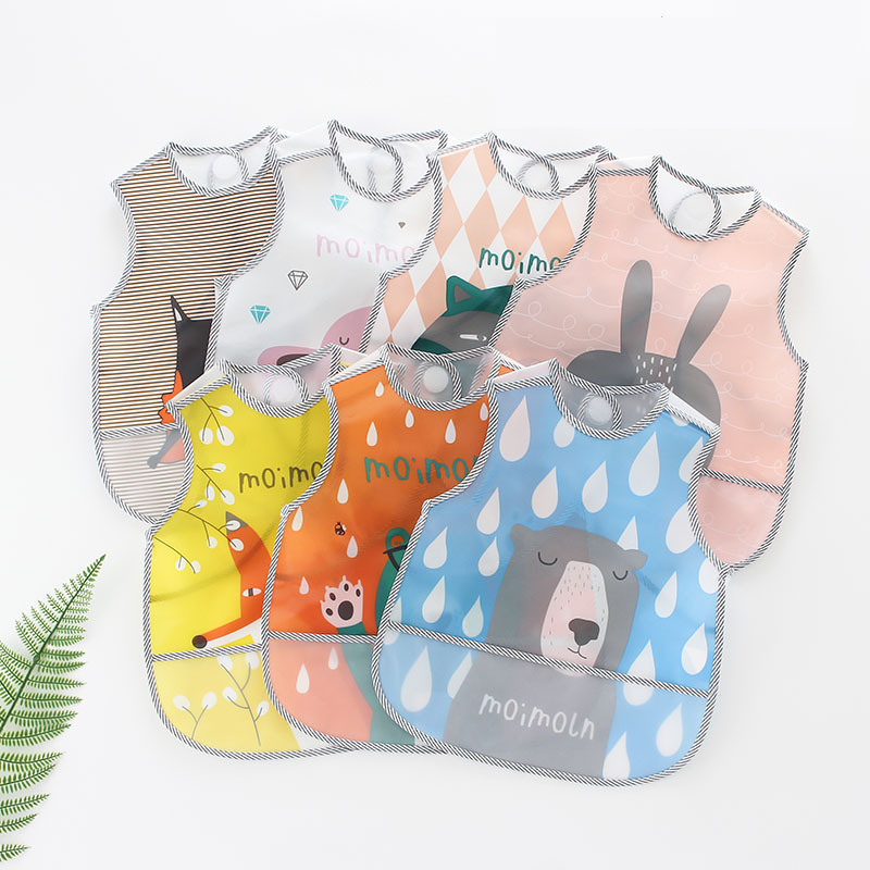 Baby Eating Bib Waterproof Eva Kidsren's Bib Baby Eating Bag Kids Feeding Infant Saliva Bag