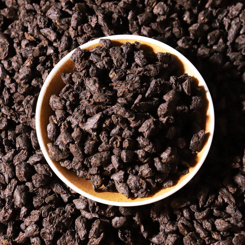 Yunnan Specialty Tea: Fossil Pu'er Tea, Ripe Loose-Leaf "Broken Silver" with Glutinous Rice Aroma, Bulk Wholesale, and Date-Flavored Ripe Pu'er Tea