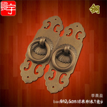 中式仿古纯铜把手古典家具明清橱柜书柜柜门拉环窗户复古全铜拉手
