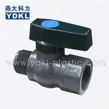 燕大科力DN20塑料内外丝八方阀门 PVC简单包覆式球阀3/4"寸25mm