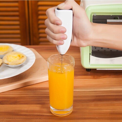 Handheld lightweight electric egg beater home kitchen stainless steel coffee milk tea juice blender baking tool