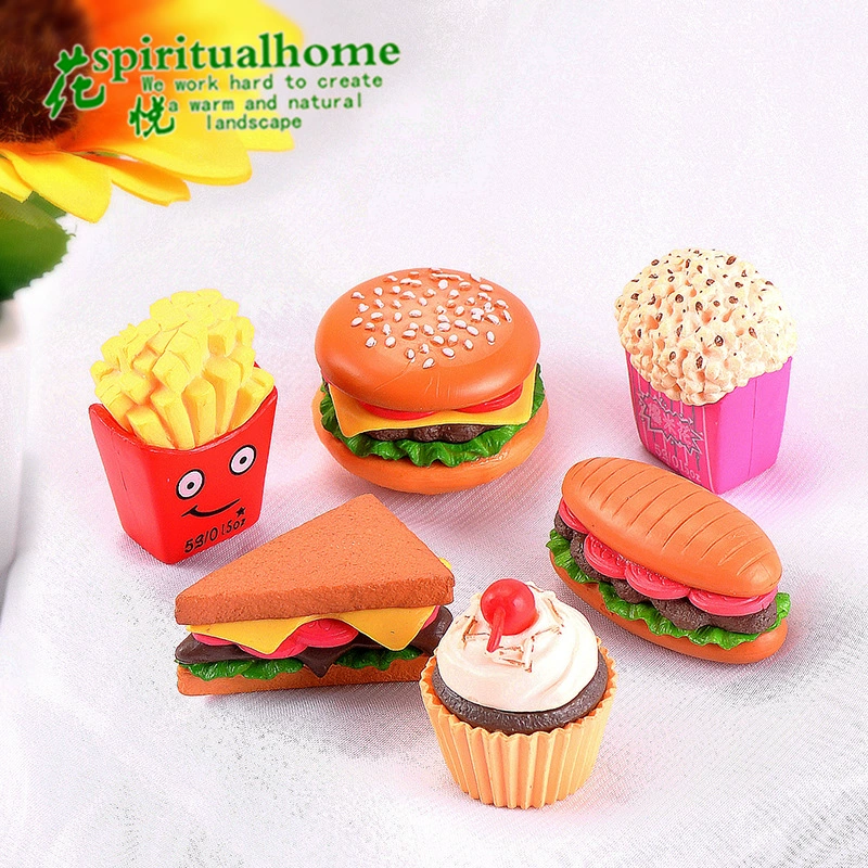 Гамбург суши DIY аксессуары для торта Креативные аксессуары для ключей Микро пейзаж ПВХ ремесла украшения