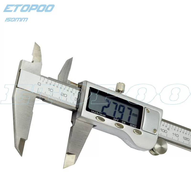 霍比特正品 150MM 0.01MM 金属屏 不锈钢数显卡尺