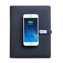 无线充电笔记本移动电源U盘记事本万用手册带移动电源日历本