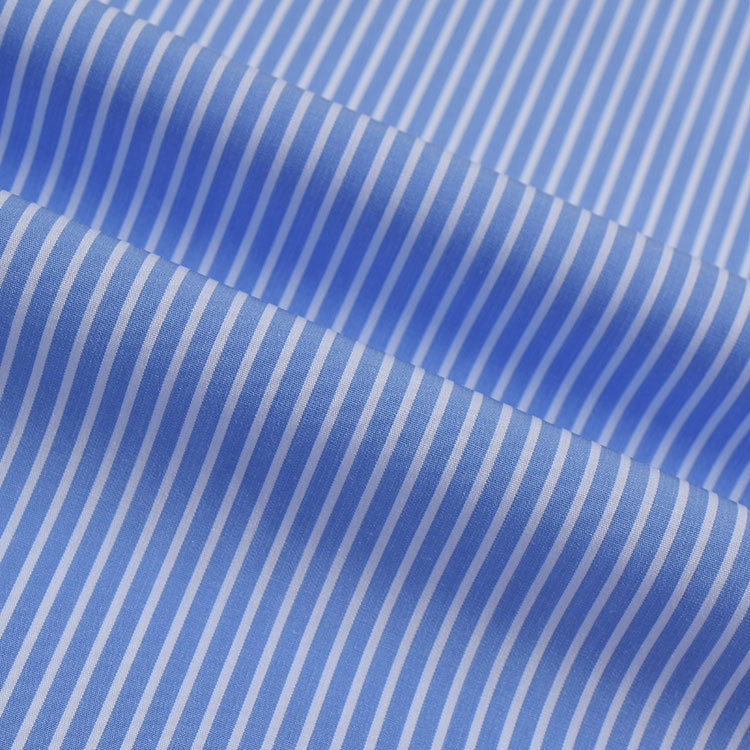 全棉70S液氨整理条纹色织衬衫面料 商务衬衣布料服装面料批发