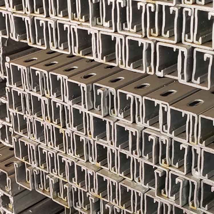 供应不锈钢镀锌热浸锌支吊架41*21*2.0*3米冲孔C型钢厂家现货