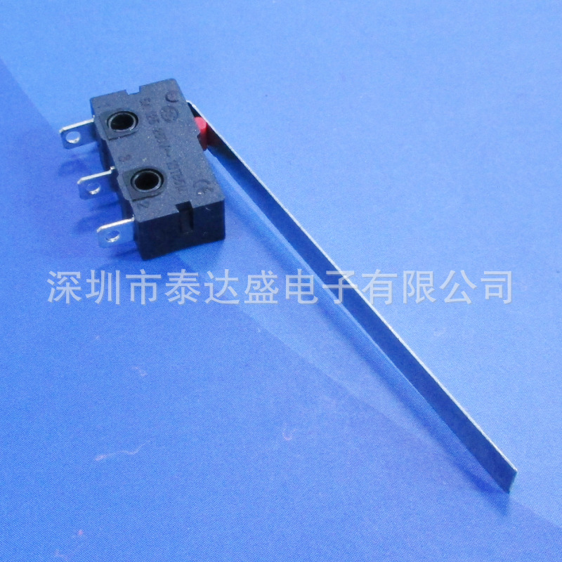 耐折可吸磁铁55MM长柄行程开关20*10*6.4小型三脚微动开关KW12-D