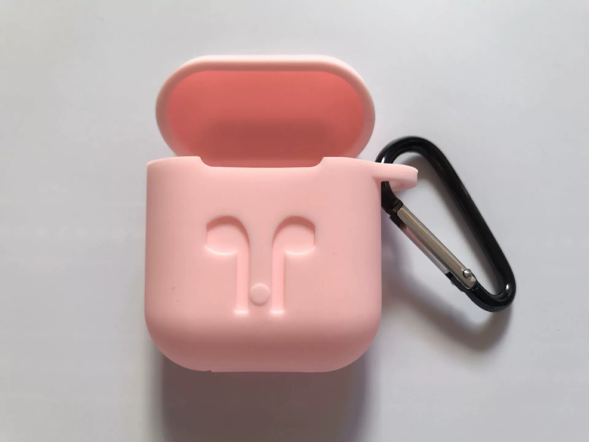 Силиконовый защитный чехол для AirPods, совместим с беспроводными наушниками, 13 цветов, карабин/крючок/верёвка